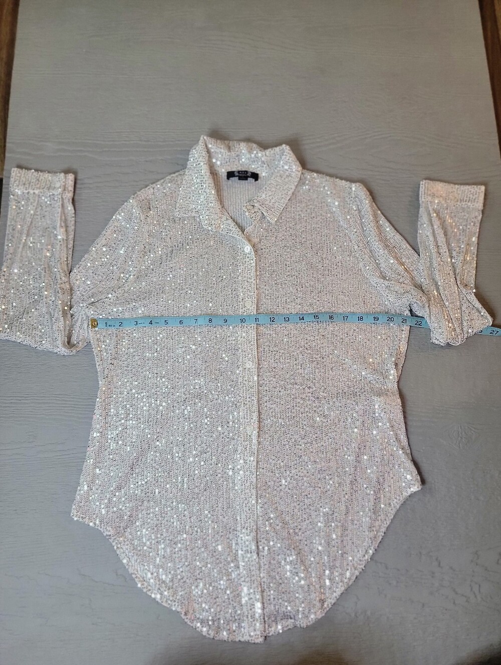 ♡A.Z.I. New YORK Women's Button Down Shirt W/Rhinestone Tiger On Back A-39